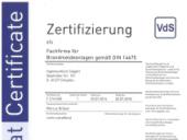 Zertifizierung nach DIN 14675